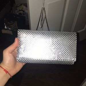 Silver mini purse